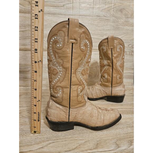 Men's Tan Western Boots - Picture 7 of 14